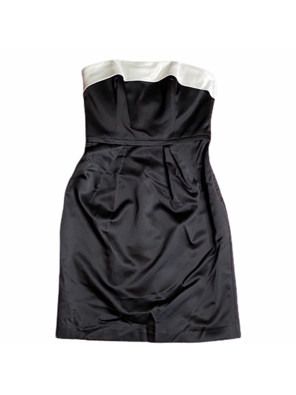 David’s Bridal Satin Strapless Dress With Back Bow